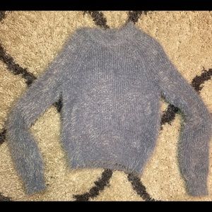 Hippie Rose fuzzy blue sweater